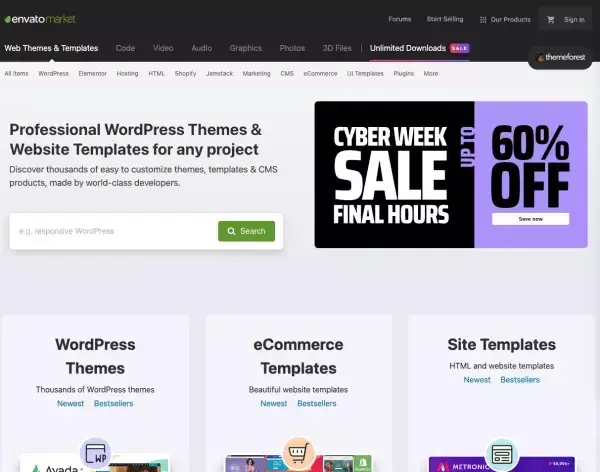 ThemeForest Screenshot